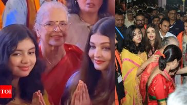 Aaradhya’s Traditional GSB Ganesh Pandal Visit Stuns Netizens