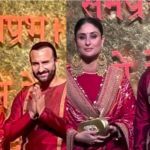 Kareena, Saif Dazzle in Red at Ambani’s Ganpati Celebrations