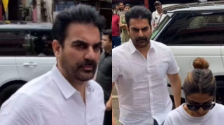 Malaika Arora’s Father’s Last Rites: Arbaaz, Sshura Khan Attend, Show Support