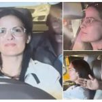 Natasa Stankovic Radiates Joy: Spotted with Aleksandar Alex, Smiling and Waving in Car