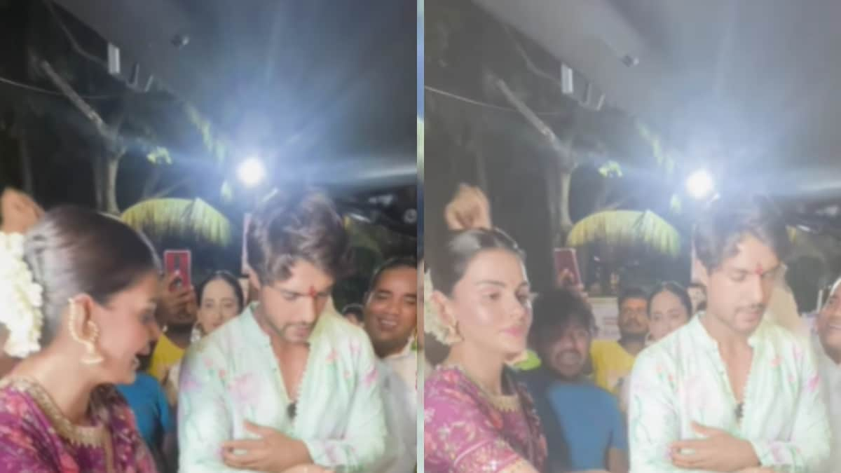 Priyanka Chahar, Ankit Gupta, and Abhishek Kumar Bid Farewell to Ganpati Bappa