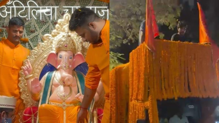 Unbelievable First Look: Ambani’s Ganpati ‘Antilia Cha Raja’ Revealed