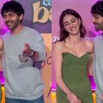 Unbelievable Moments: Ananya Panday Blushes as Kartik Aaryan Poses