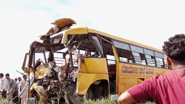 Unbelievable Tragedy: 2 Dead, 3 Injured in Karnataka School Bus Crash