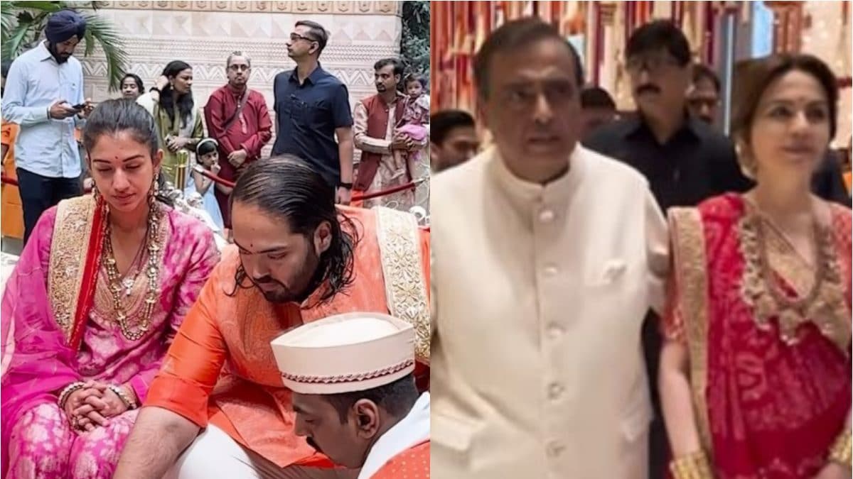 Unveiling Ambani Family’s Devotion: Anant and Radhika Seek Blessings Together | Ganpati Celebrations